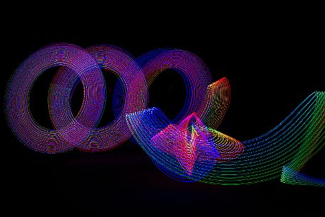 Lightpainting Erste Gehversuche im Lightpainting mit dem FC-Bern.