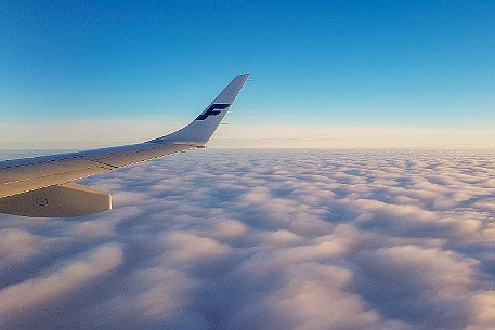 Flug nach Helsinki